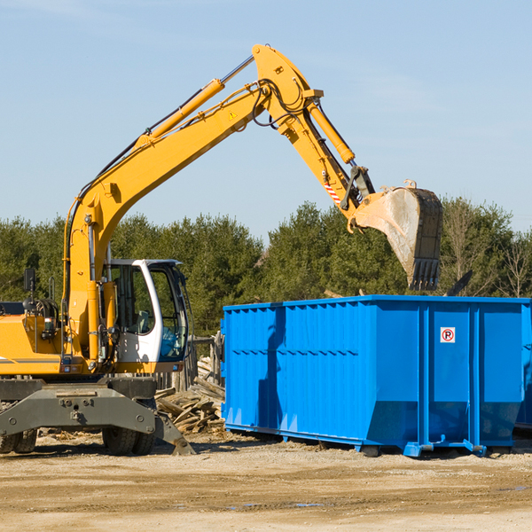 what size residential dumpster rentals are available in Glenview IL